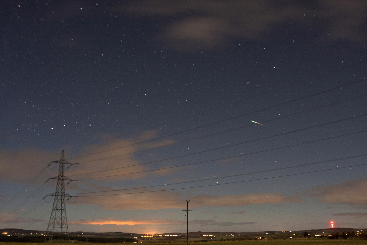 March 3, 2012. An amateur astronomer captures a meteor or meteorite near his home in Northern Scotland.