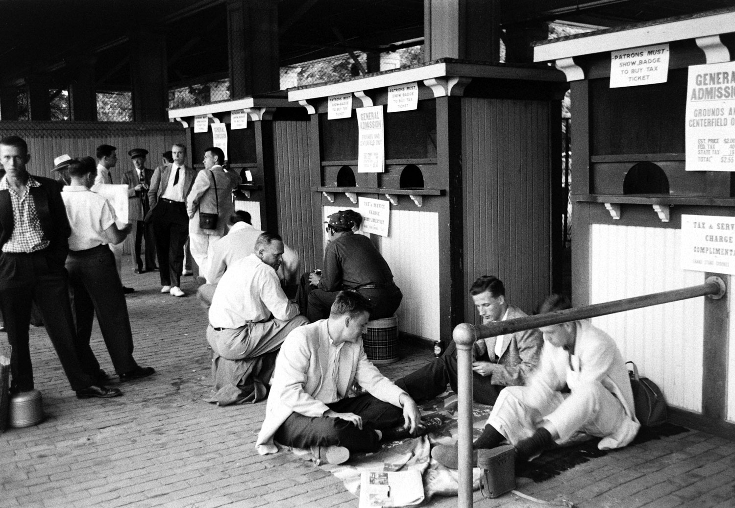Early birds sleep at the track so they can be first in line at the grandstand admission windows when gates open on Derby morning.