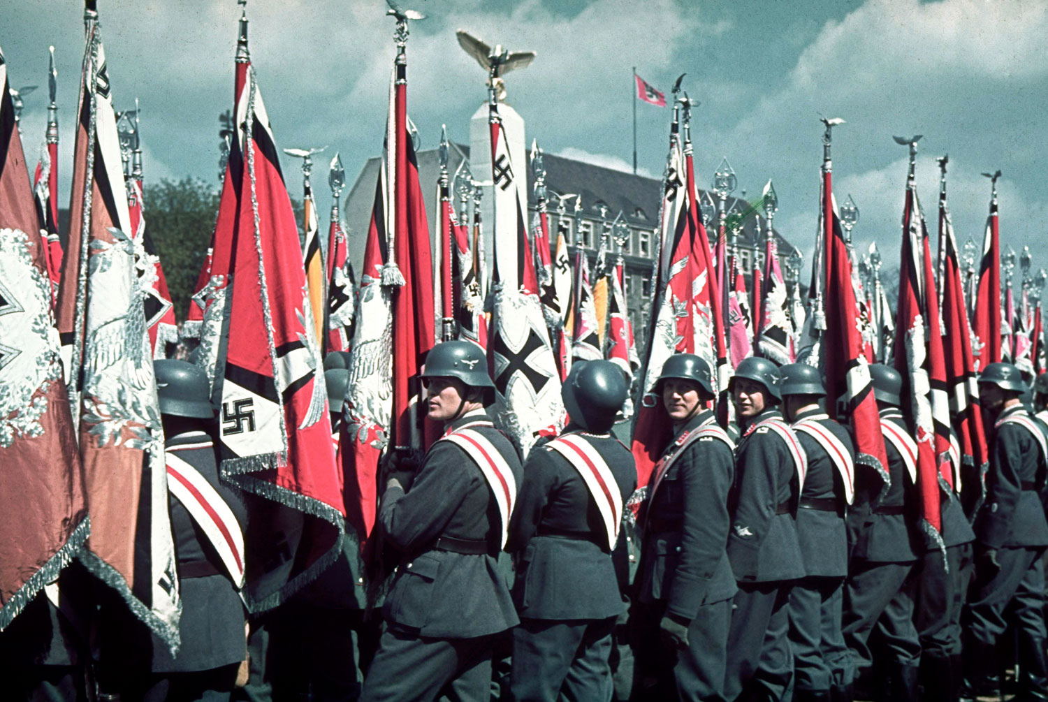 Rally and military parade in celebration of Adolf Hitler's 50th birthday, Berlin, April 20, 1939.