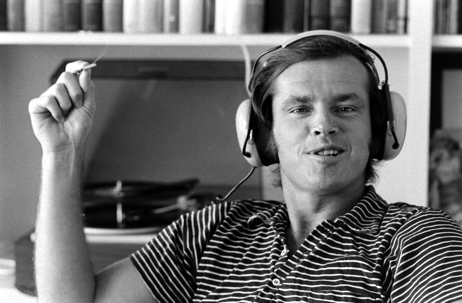 Jack Nicholson at home in Los Angeles, 1969.