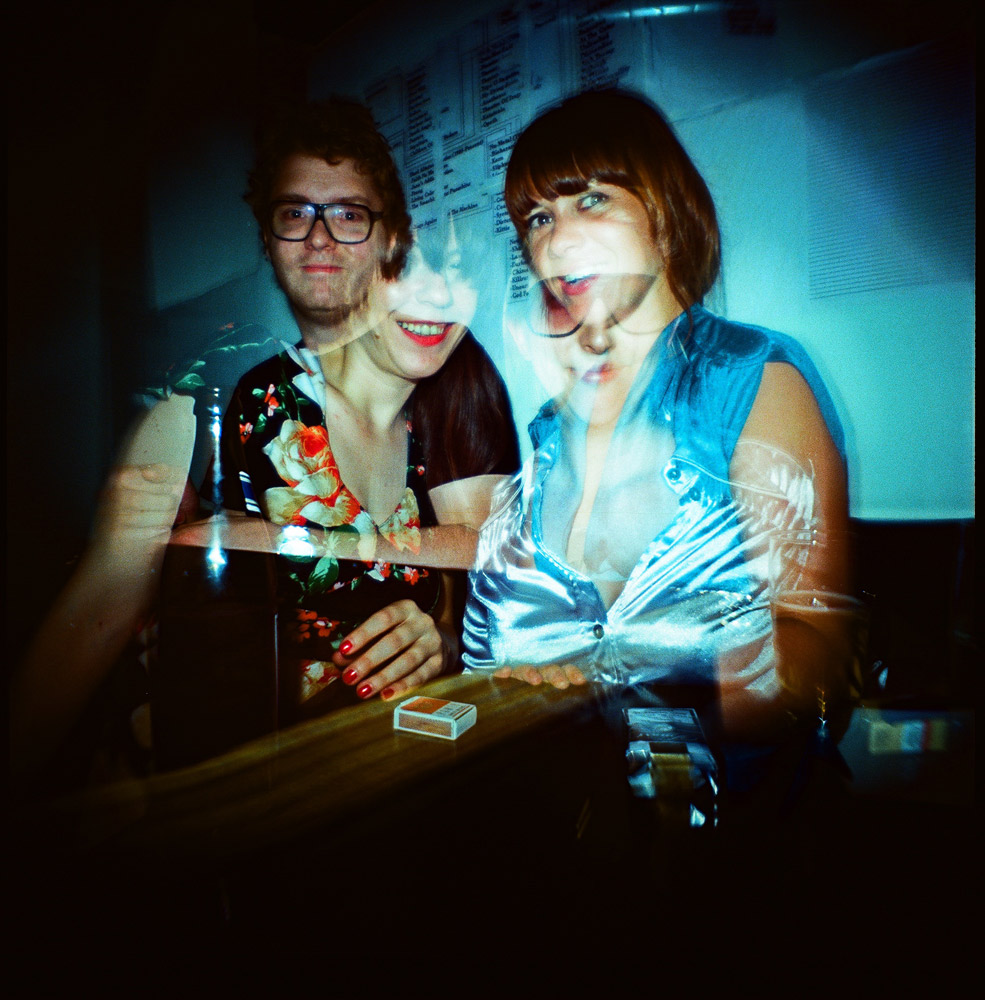 Taken with a  Diana F+  camera.