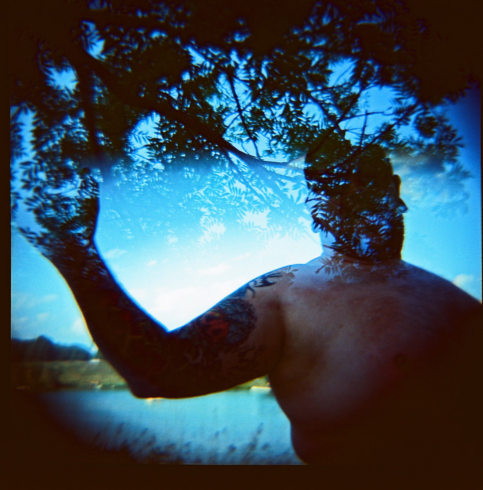 Taken with a  Diana F+  camera.
