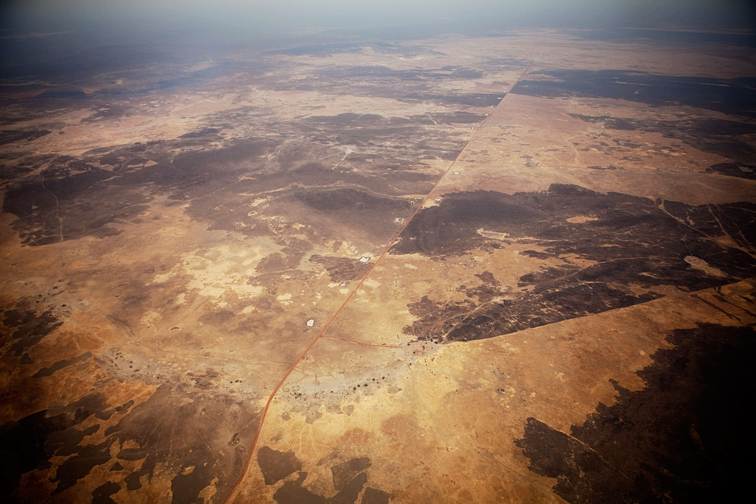 The arid plains surrounding the Yida camp South Sudan's Unity State.