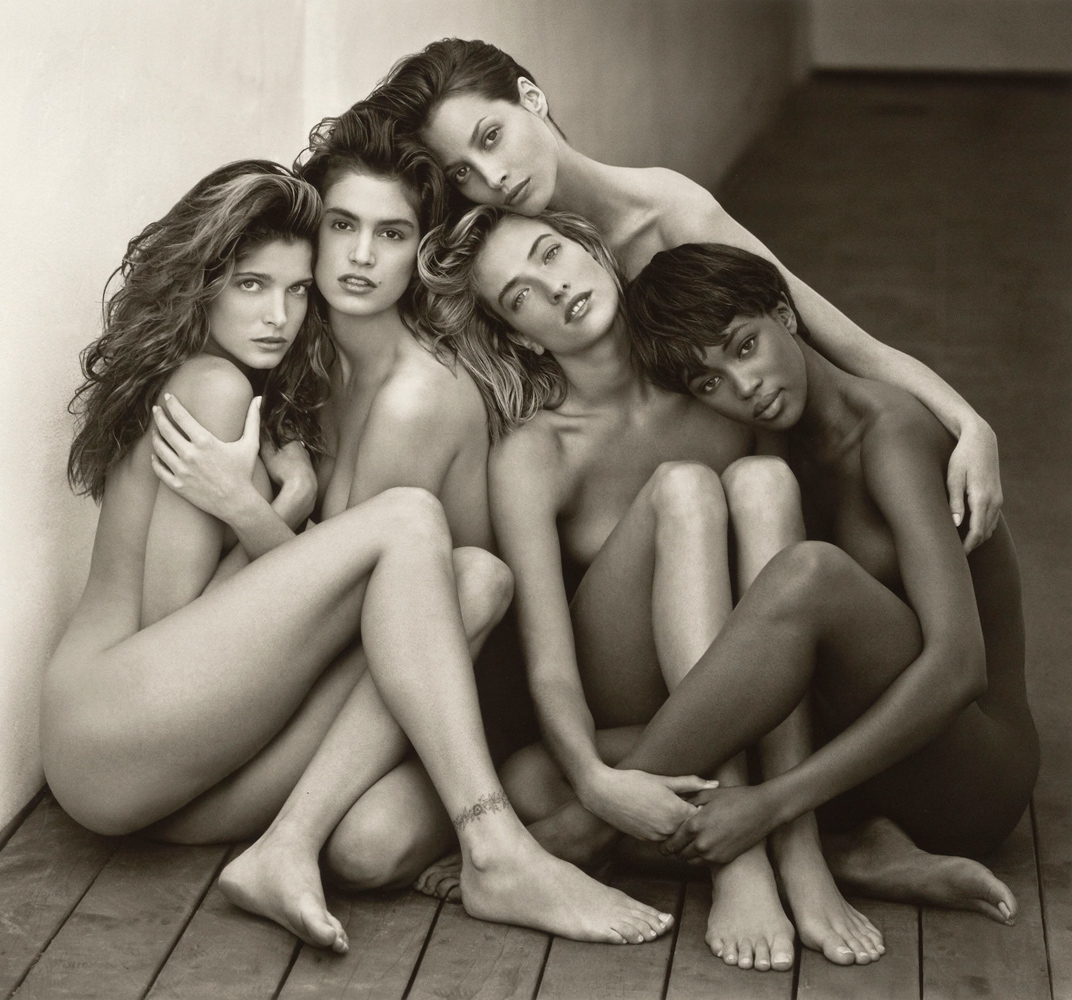 Stephanie, Cindy, Christy, Tatjana, Naomi, Hollywood, 1989