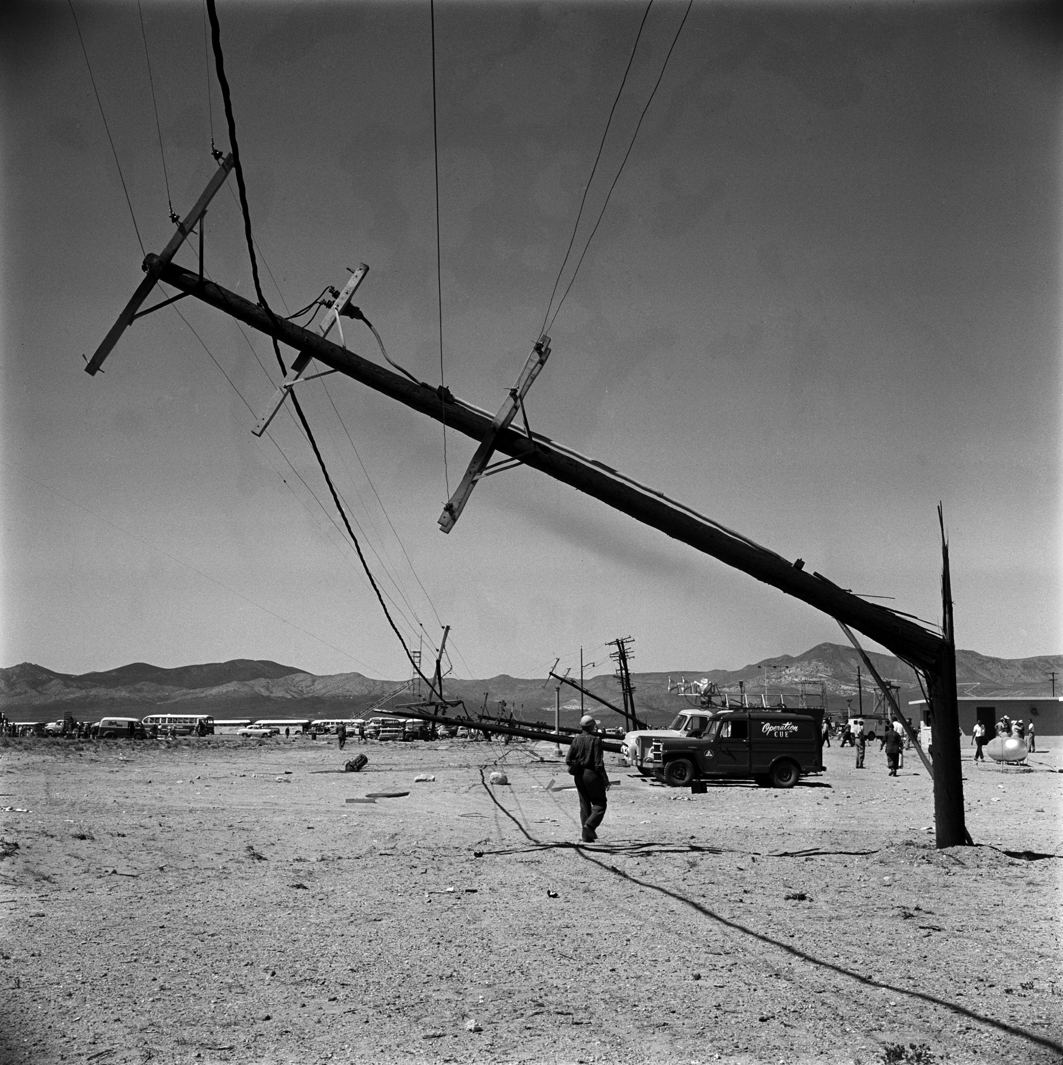 Atomic weapon test, Nevada 1955