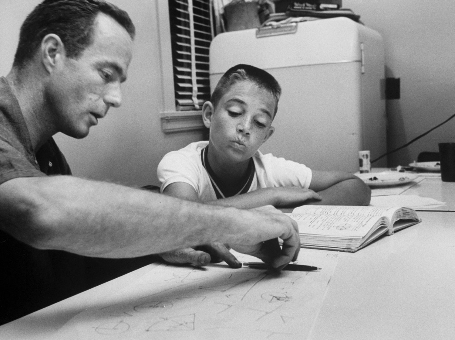 Astronaut Scott Carpenter and son, 1962.