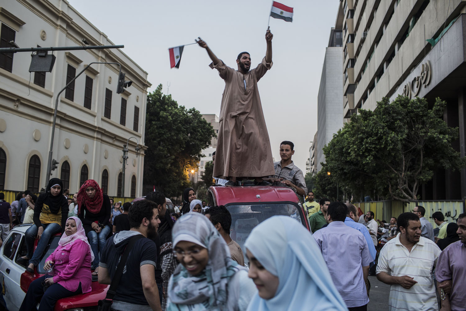 June 24, 2012, Cairo. Egyptians celebrate the election of Mohamed Morsy in Tahrir Square.