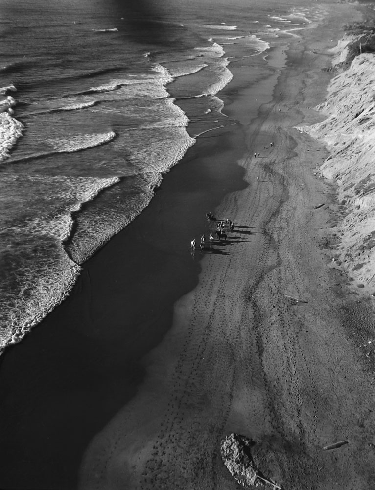 Ocean Beach, San Francisco, Calif., photographed from a helicopter, 1952.