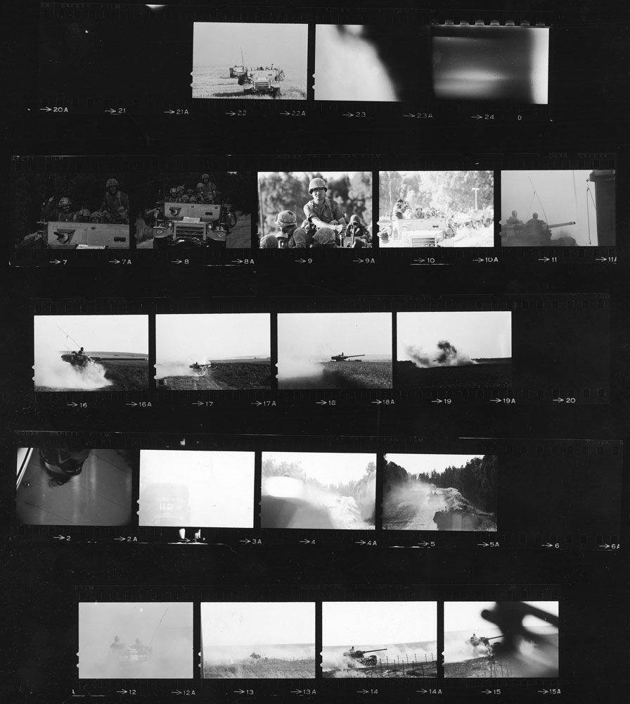 Contact sheet of pictures from LIFE photographer Paul Schutzer's last roll of film, 1967. (Paul Schutzer—The LIFE Picture Collection/Getty Images)