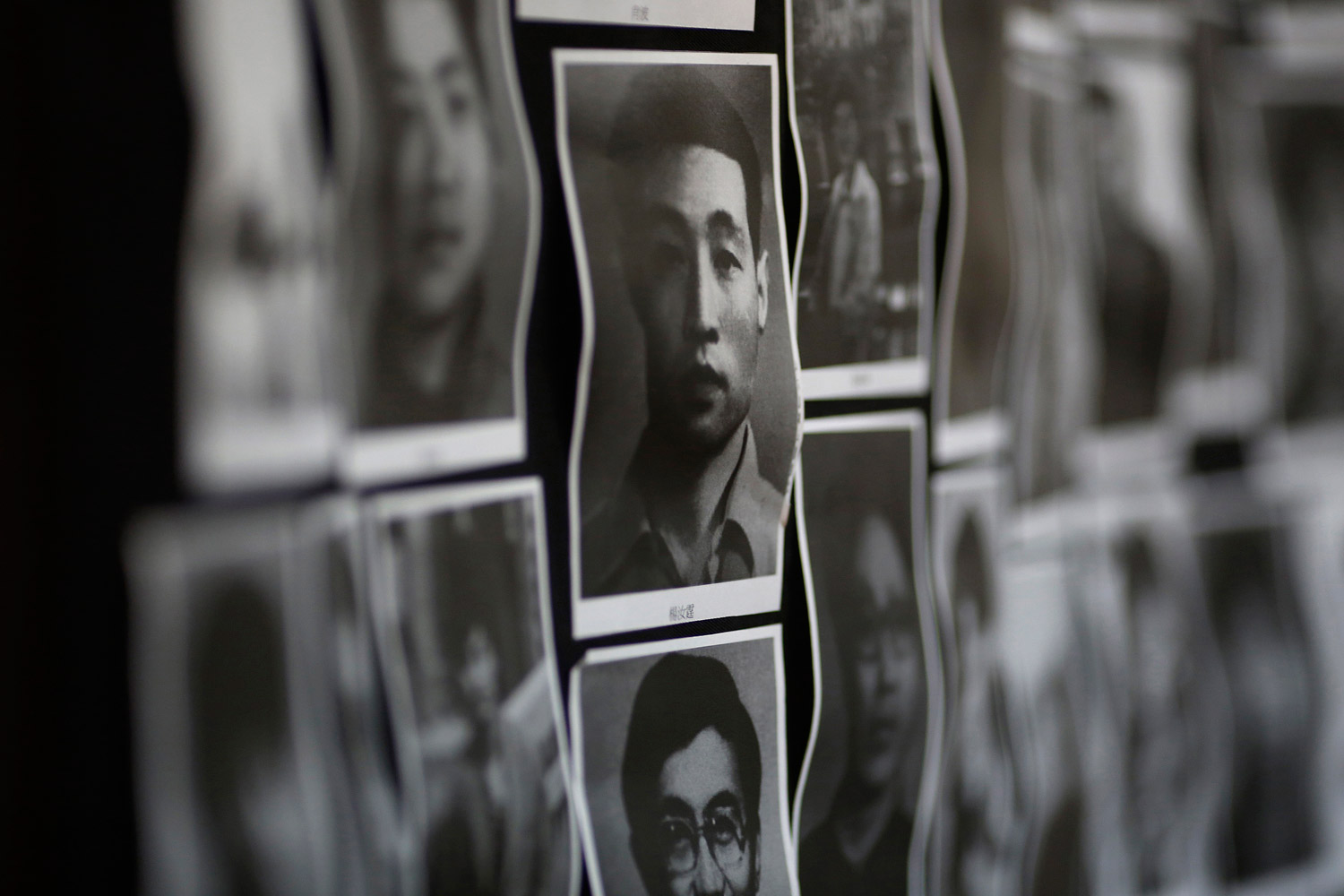 June 4, 2012. Portraits of victims of the June 4, 1989, bloodshed are displayed at the June 4 Memorial Museum in Hong Kong to commemorate the 23rd anniversary of the military crackdown on a pro-democracy student movement in Beijing's Tiananmen Square.