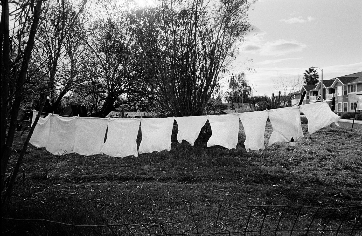 A clothes line, Woodlake, Calif.