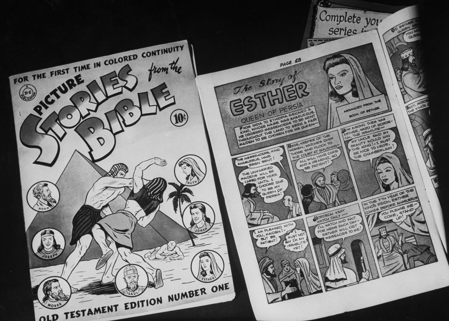 Religious comic books, 1943.