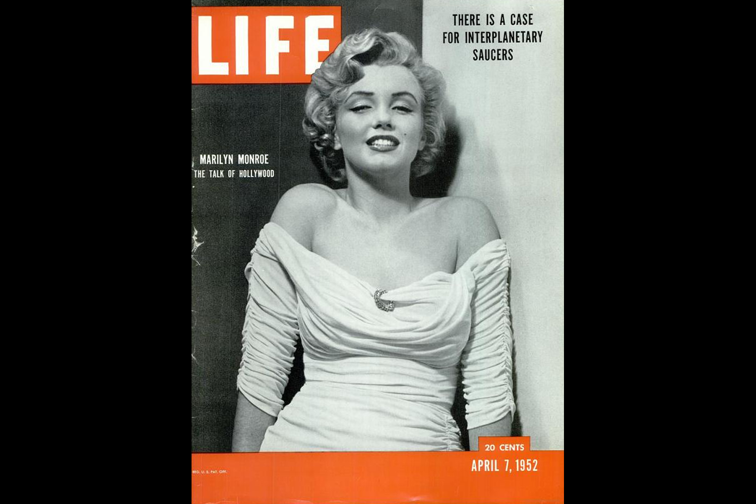 LIFE Magazine, April 7, 1952. Marilyn Monroe's debut on the magazine's cover, photographed by Philippe Halsman.