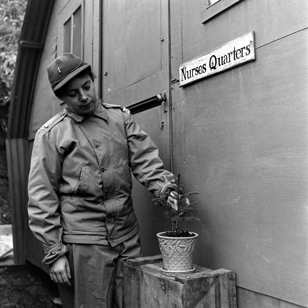 Nurses' quarters, Aleutian Campaign, Alaska, 1943.