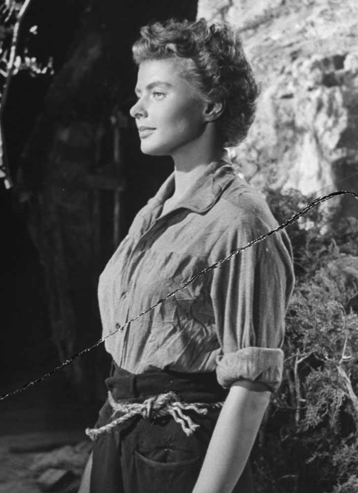 Ingrid Bergman as Maria in the movie For Whom the Bell Tolls.