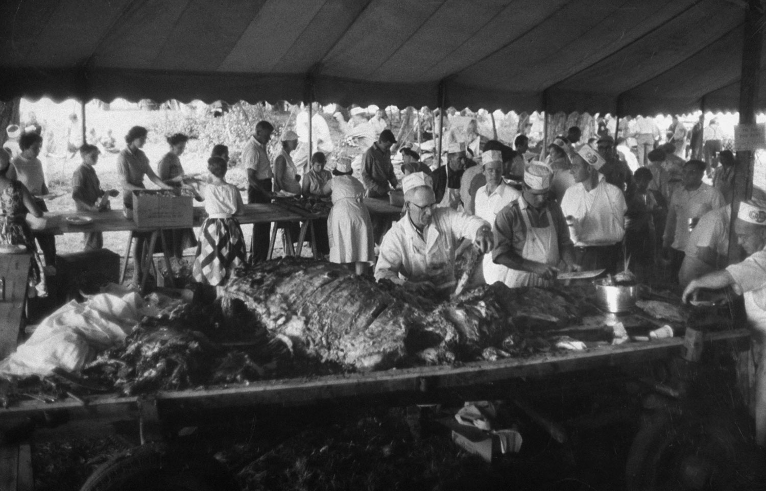 Vermont barbecue, 1957.