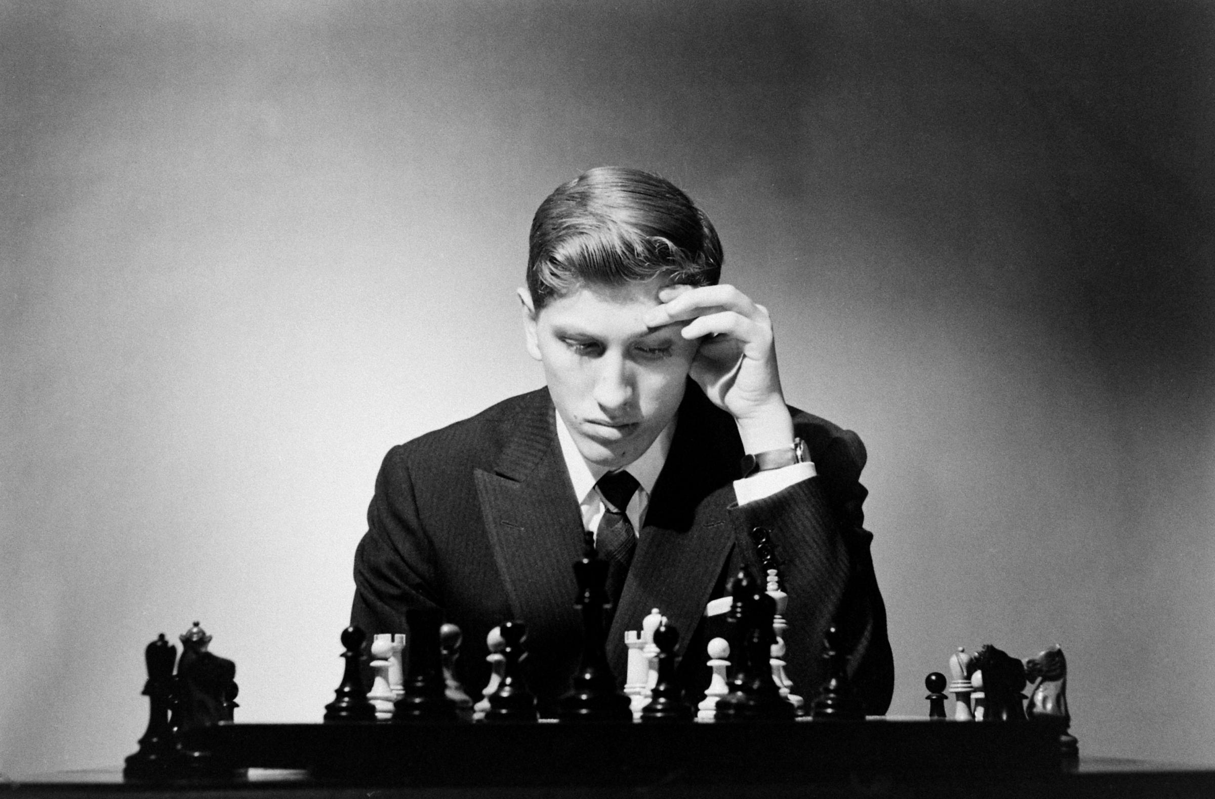 Bobby Fischer in New York, 1962.