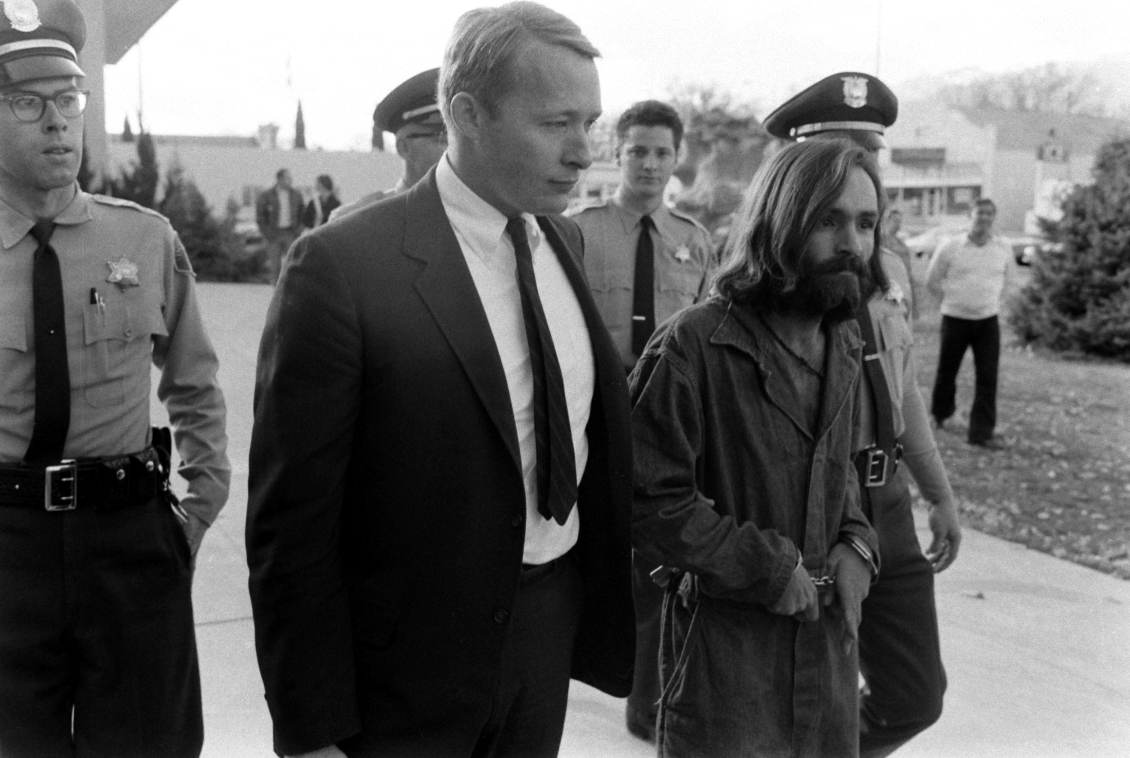 Charles Manson in custody, 1969.