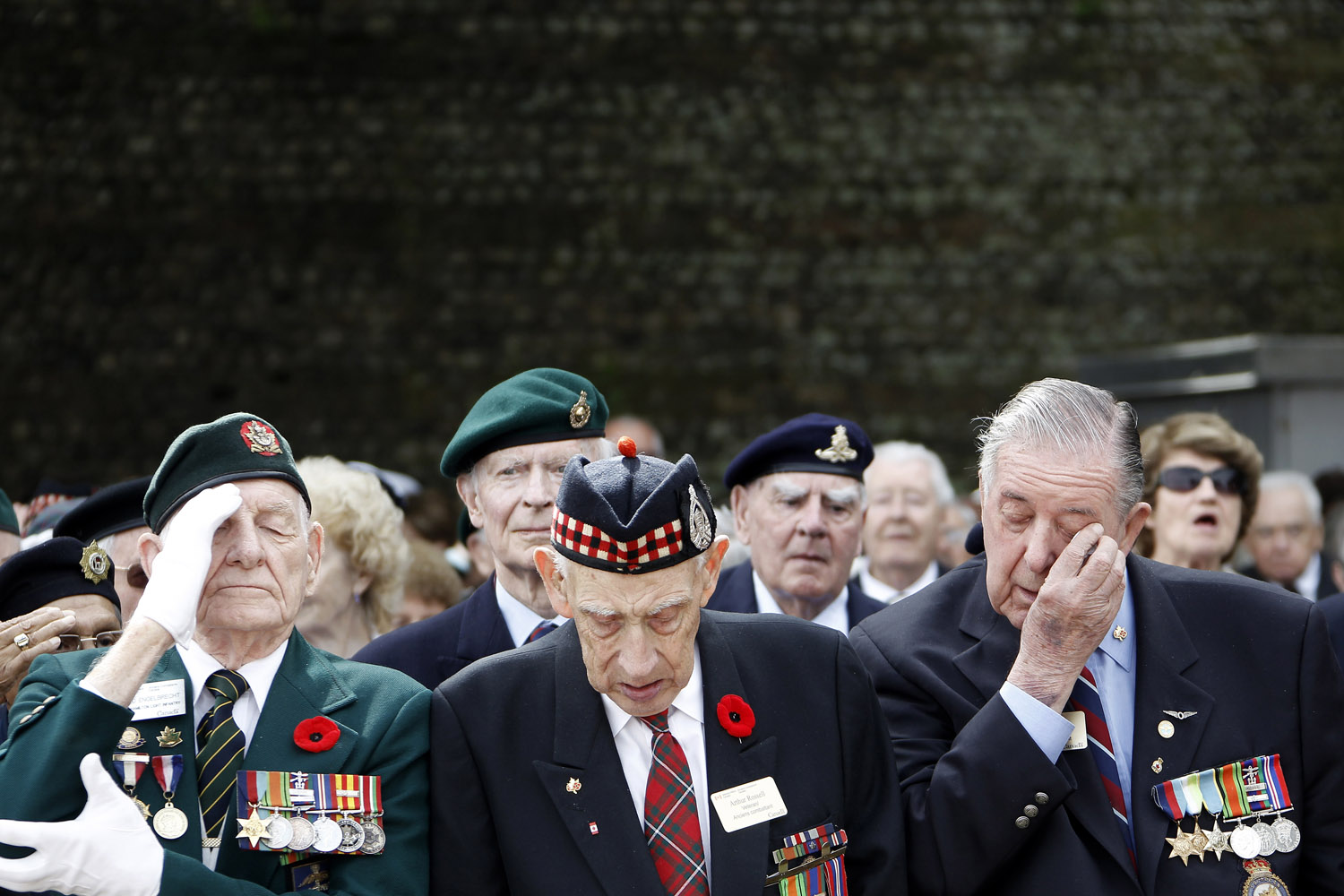 Aug. 19, 2012. Canadian veterans take part in the 70th anniversary ceremony of the Dieppe Raid in Dieppe, northwestern France, in memory of the Second World War Allied attack on the German-occupied port of Dieppe on Aug. 19, 1942.
