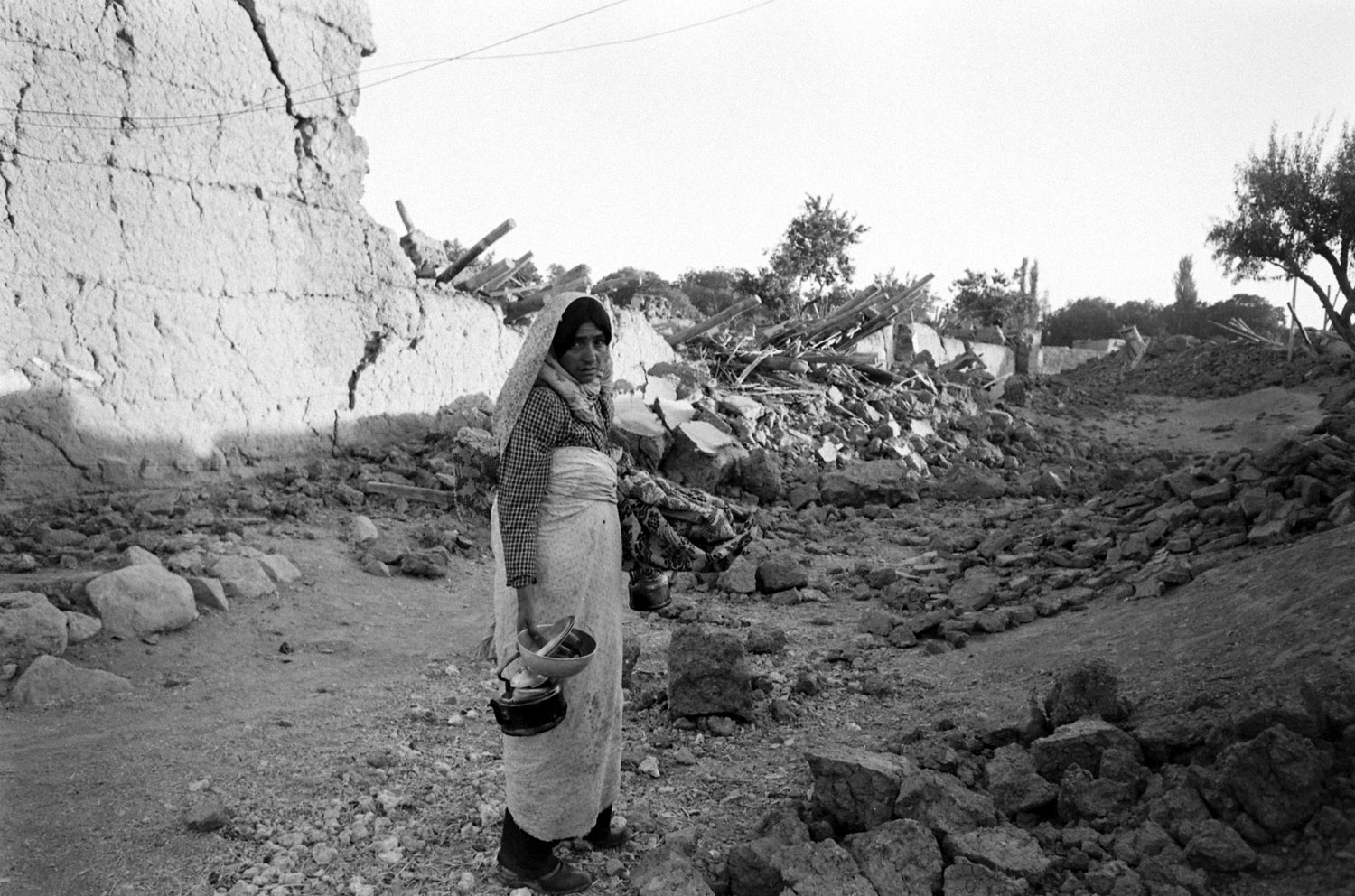 Aftermath of a September 1962 earthquake in northwestern Iran.