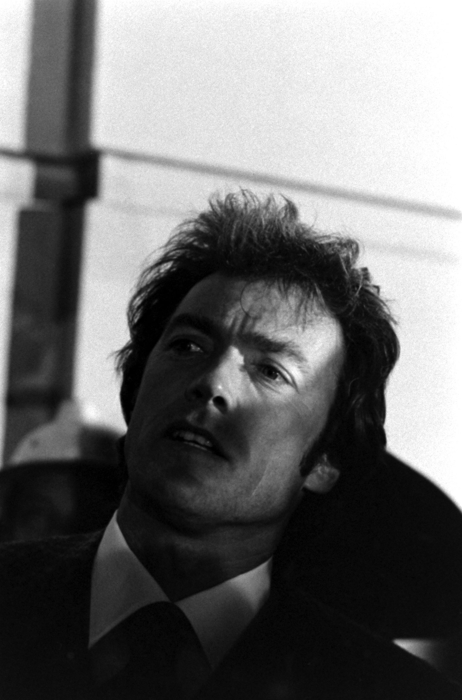 Clint Eastwood on the set of the 1971 movie, Dirty Harry.