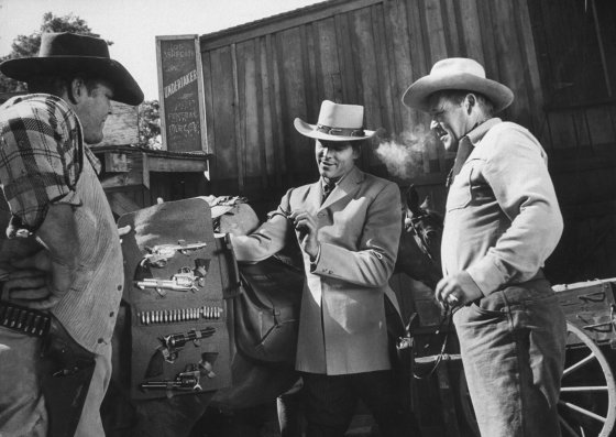 A scene from the TV Western, Colt .45.