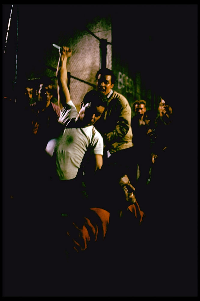 Scene from the set of the 1961 movie,"West Side Story."
