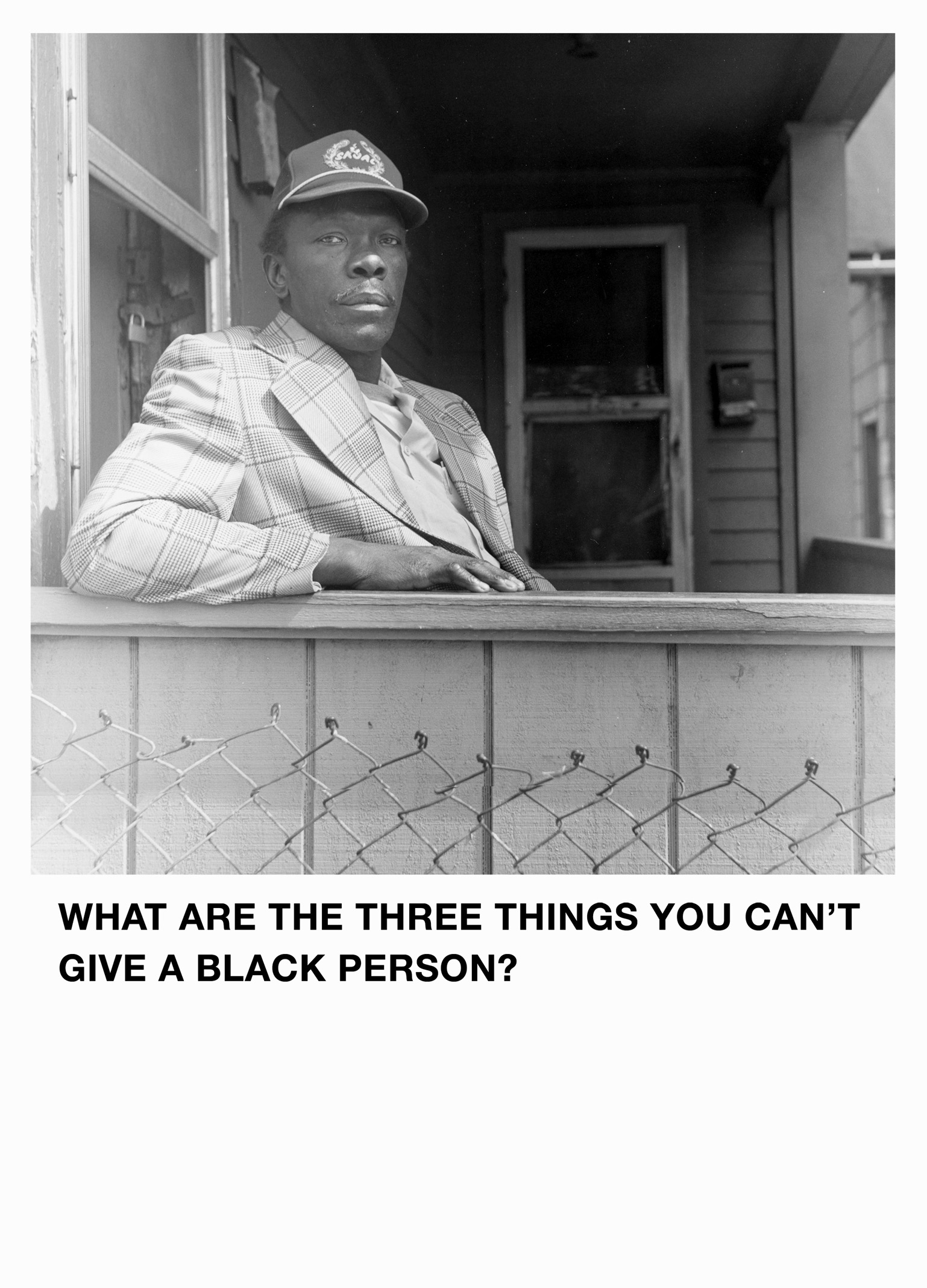 What are the Three Things You Can’t Give a Black Person
                              from Ain’t Jokin’, 1987–88.