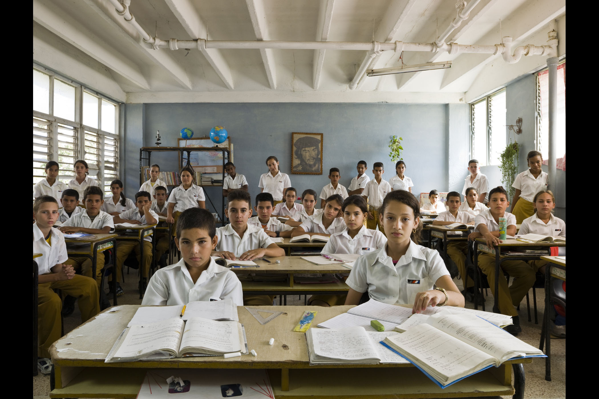 image: Escuela Secundaria Básica Osvaldo Herrera González, San Fernando de Camarones, Municipio Palmira, Cuba. Year 7, Mathematics. Dec. 7, 2011.