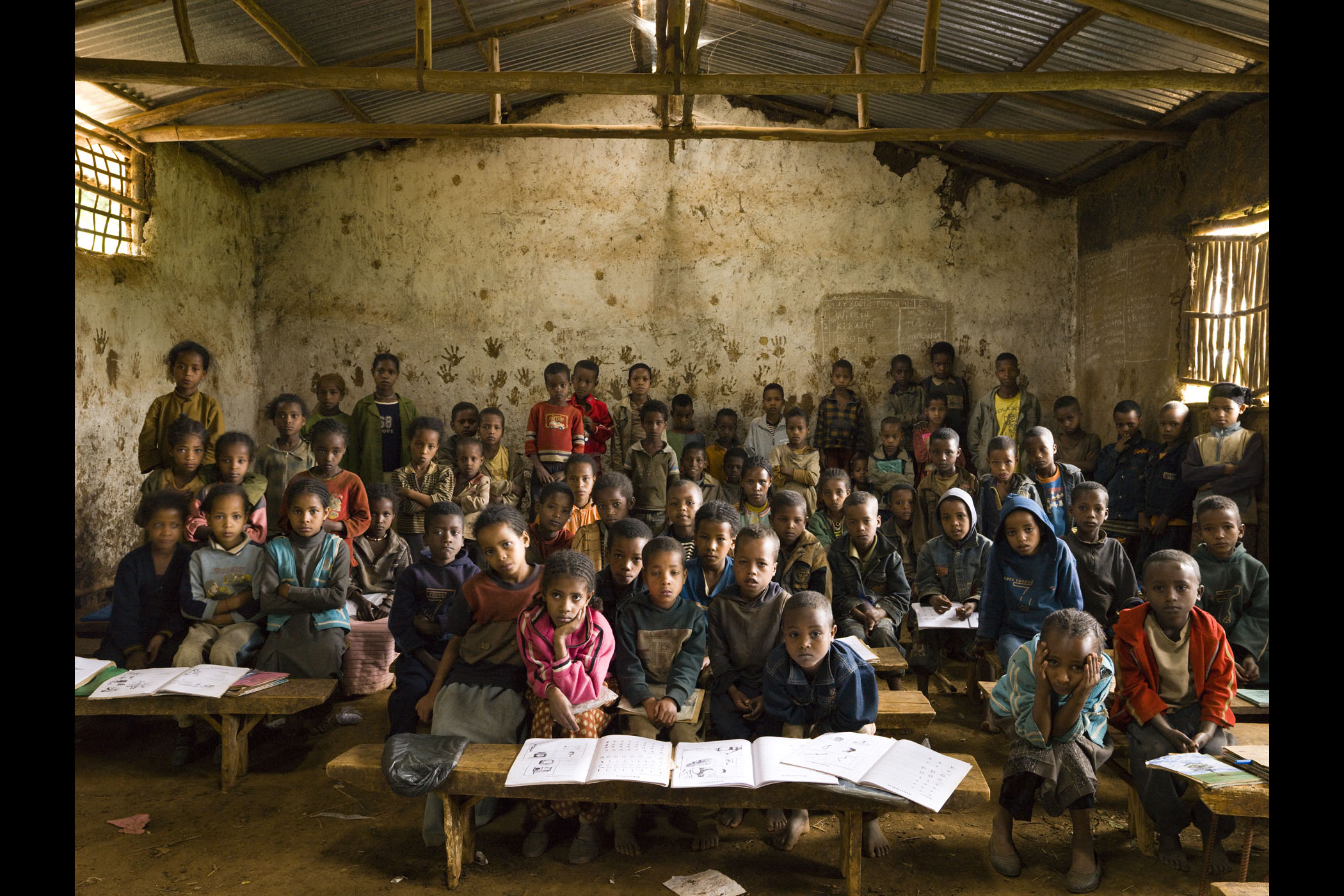 image: Gambela Elementary School, Gambela, Welisso District, Ethiopia. Grade 1, Music. Oct. 9, 2009.