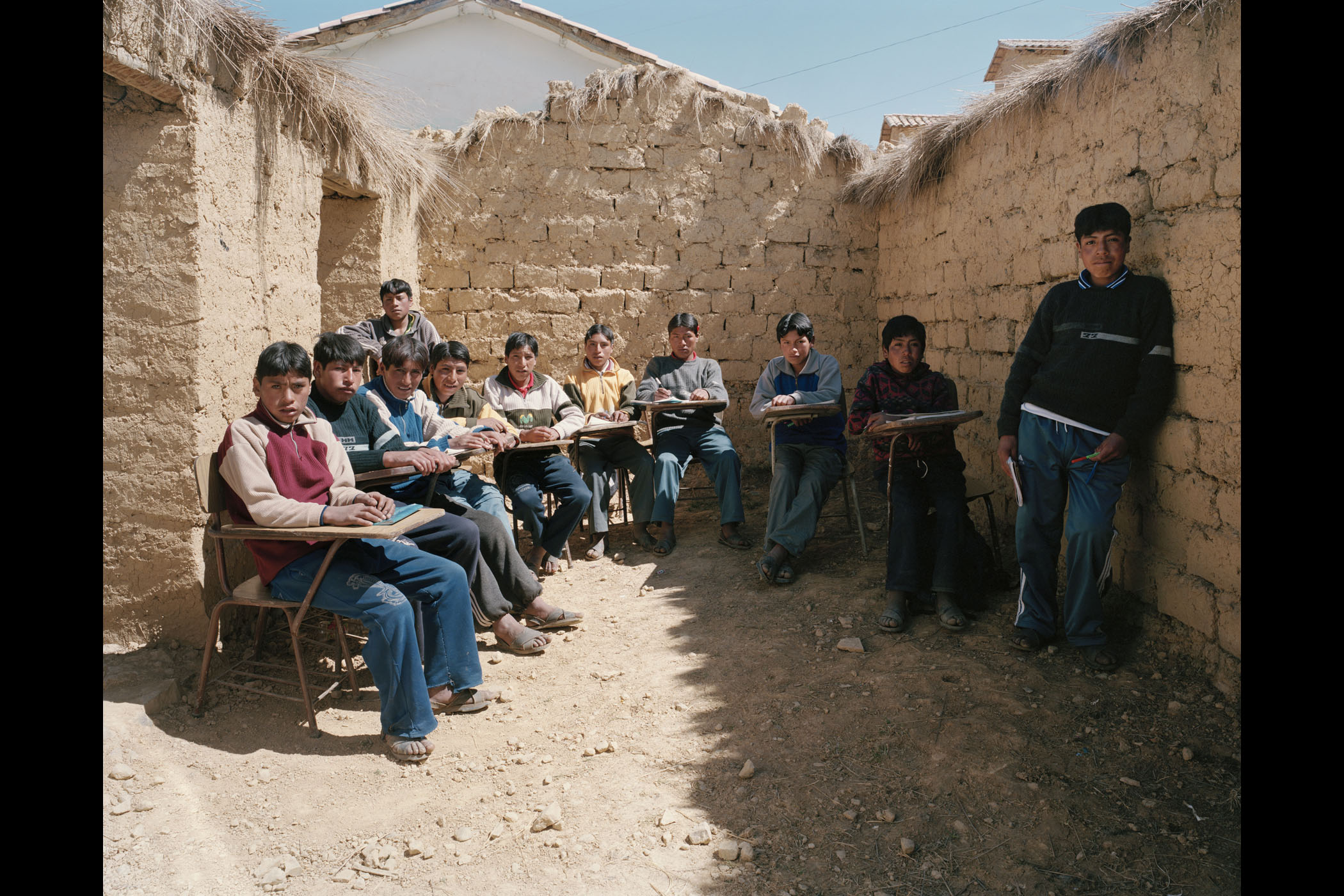 image: Escolar Secundaria Tiracanchi, Tiracanchi, Calca Province, Peru. Grade 3, Social Studies. July 24, 2007.