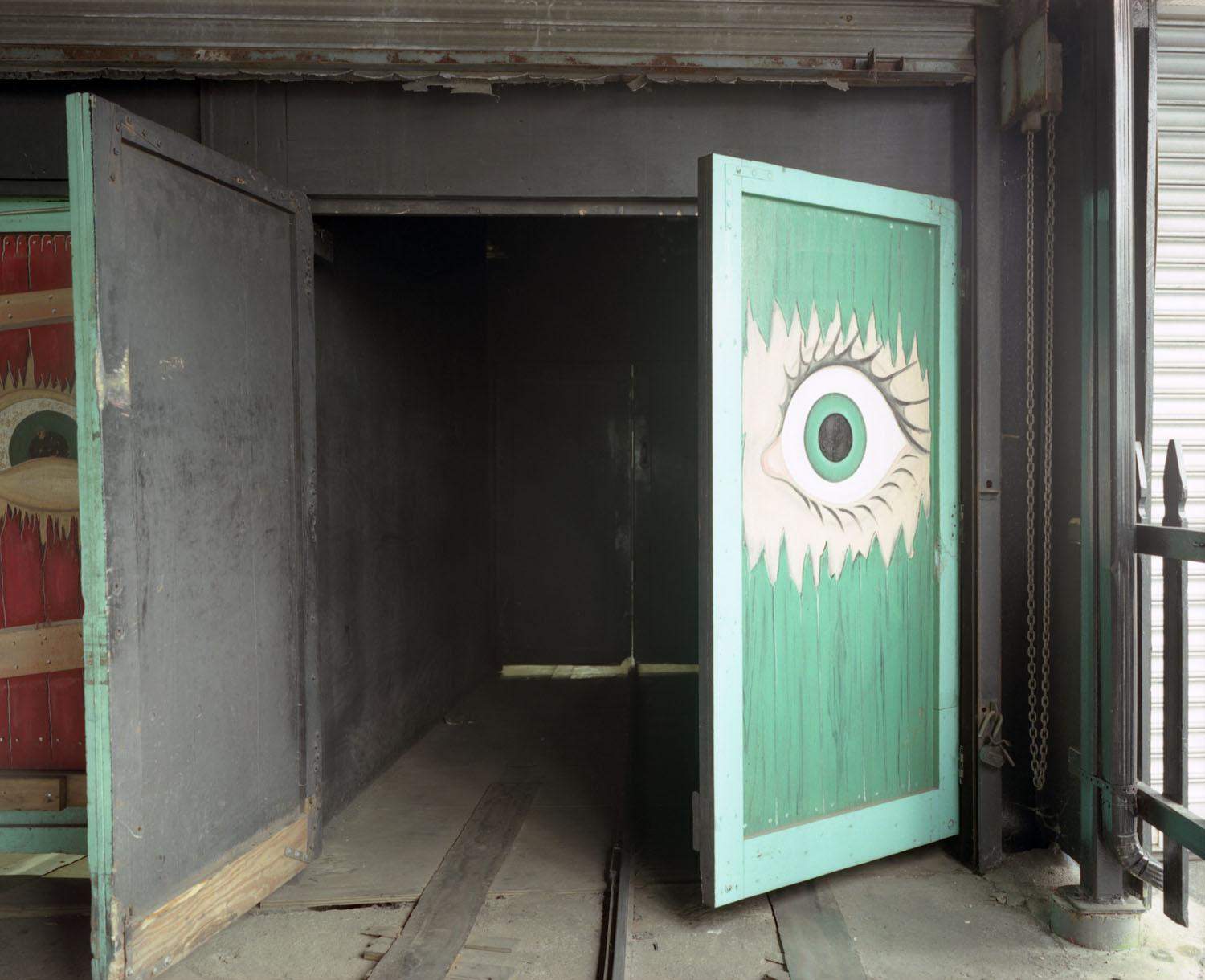 Image: Eye on door