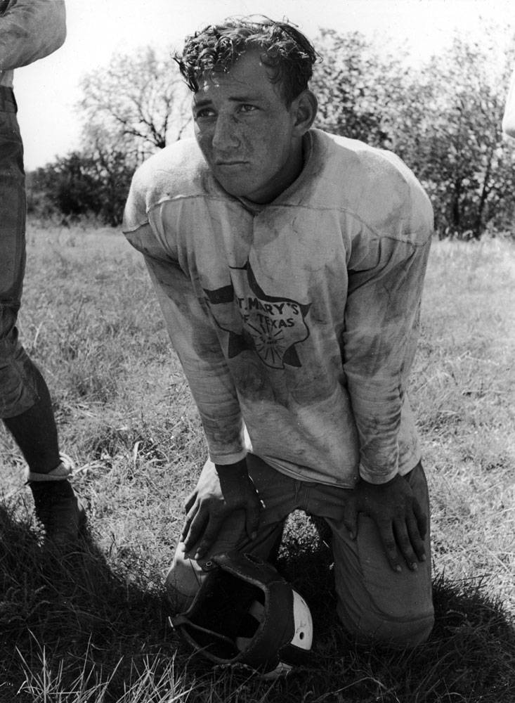 Saint Mary's University (Texas) halfback Henry Tutor, 1936.