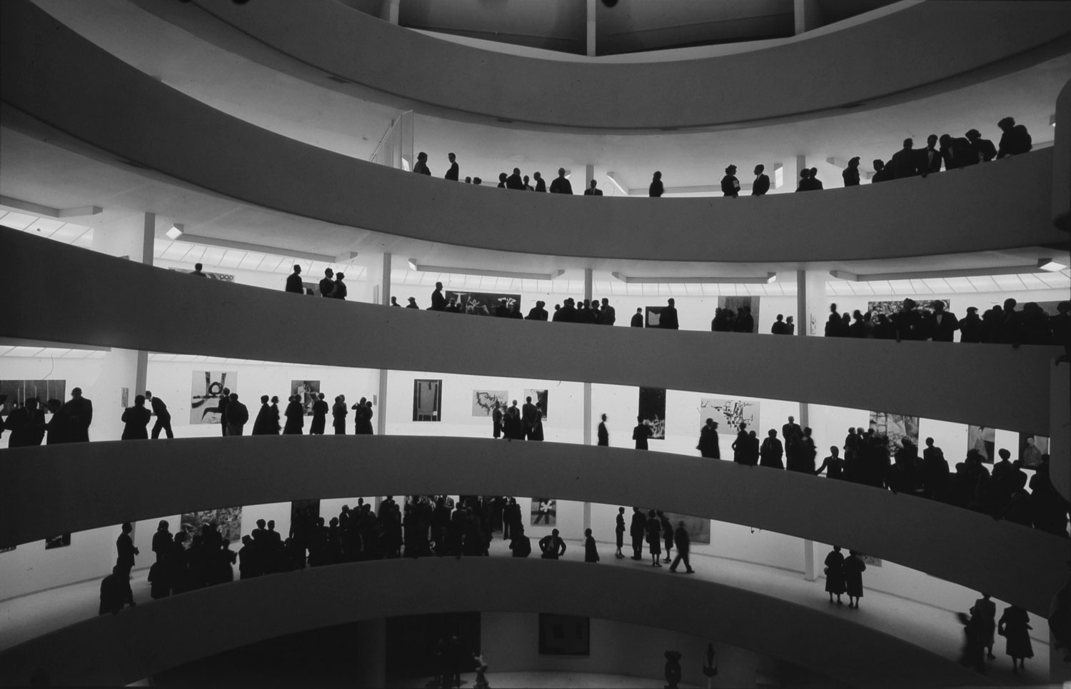 Inside the Guggenheim Museum, 1959.