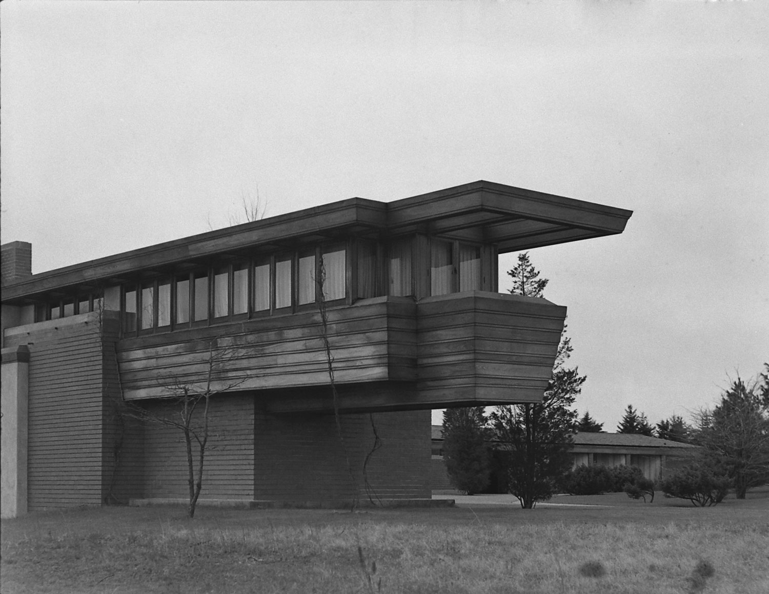 Frank Lloyd Wright house in Milwaukee, Wisconsin, 1946.