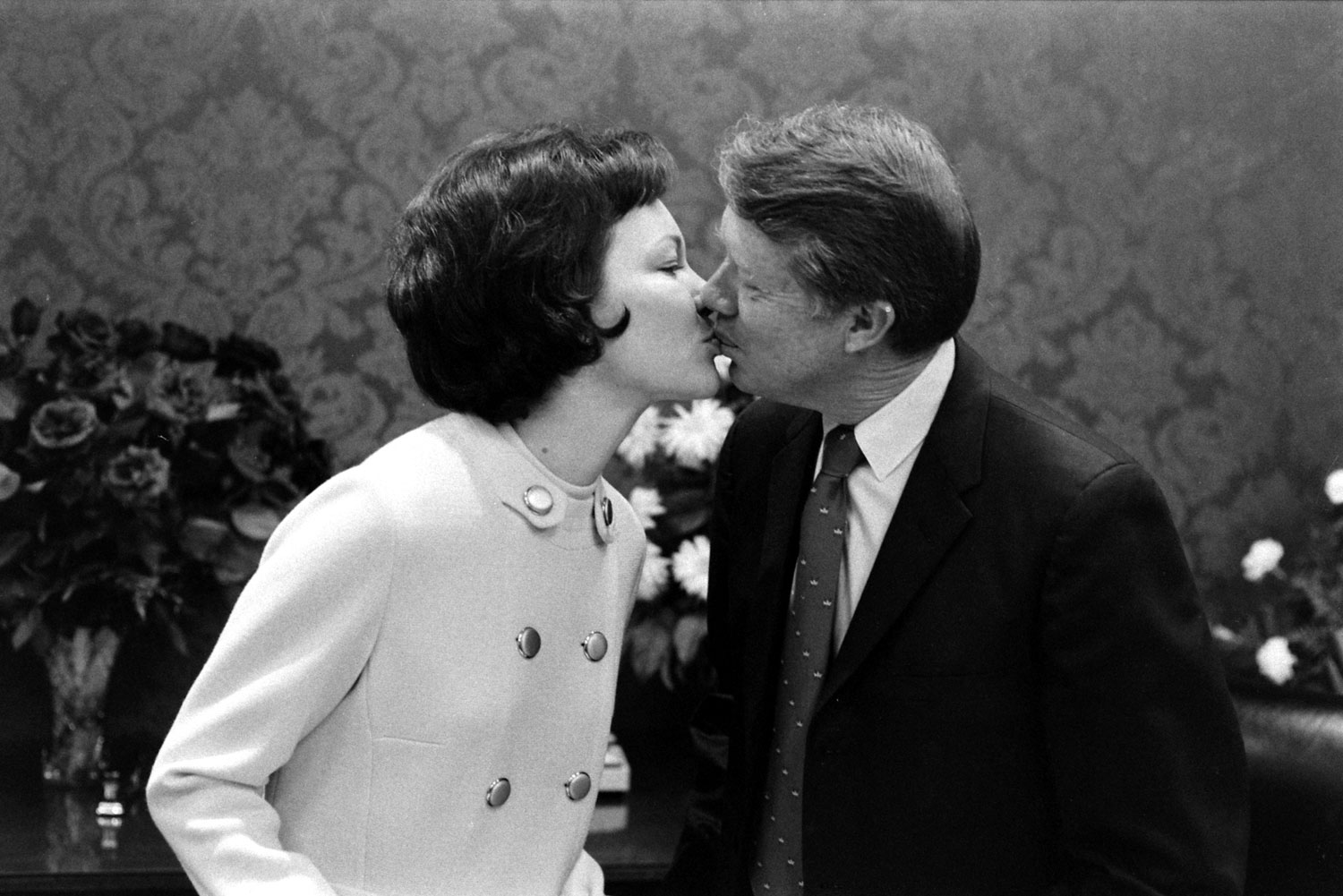 Georgia governor and future American president Jimmy Carter with his wife, Rosalynn, in 1971.