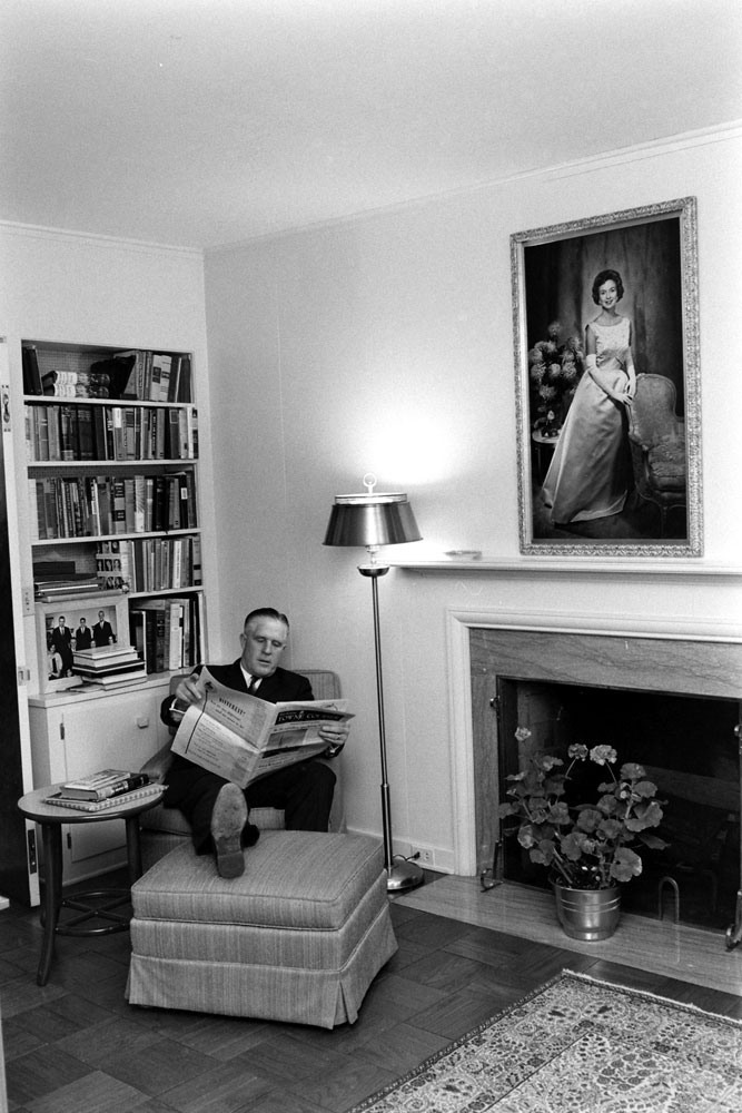 George Romney at home in Bloomfield Hills, November 1963.