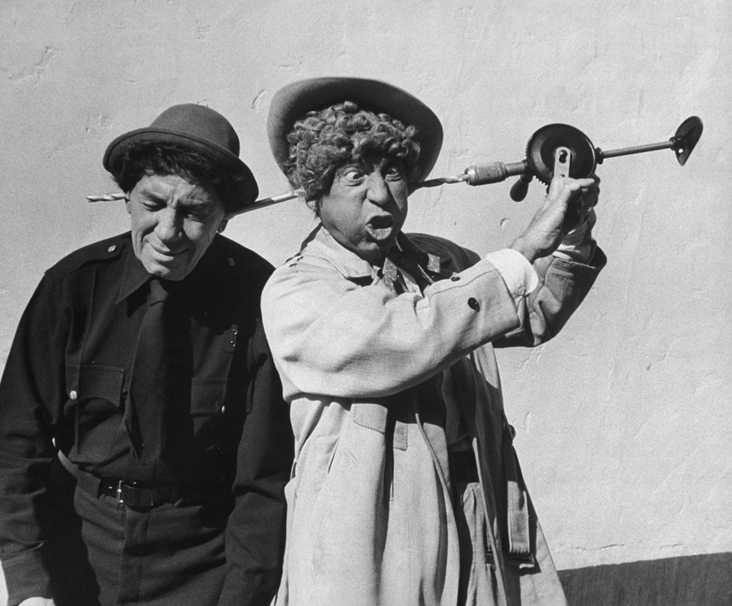 Chico and Harpo Marx, 1959.