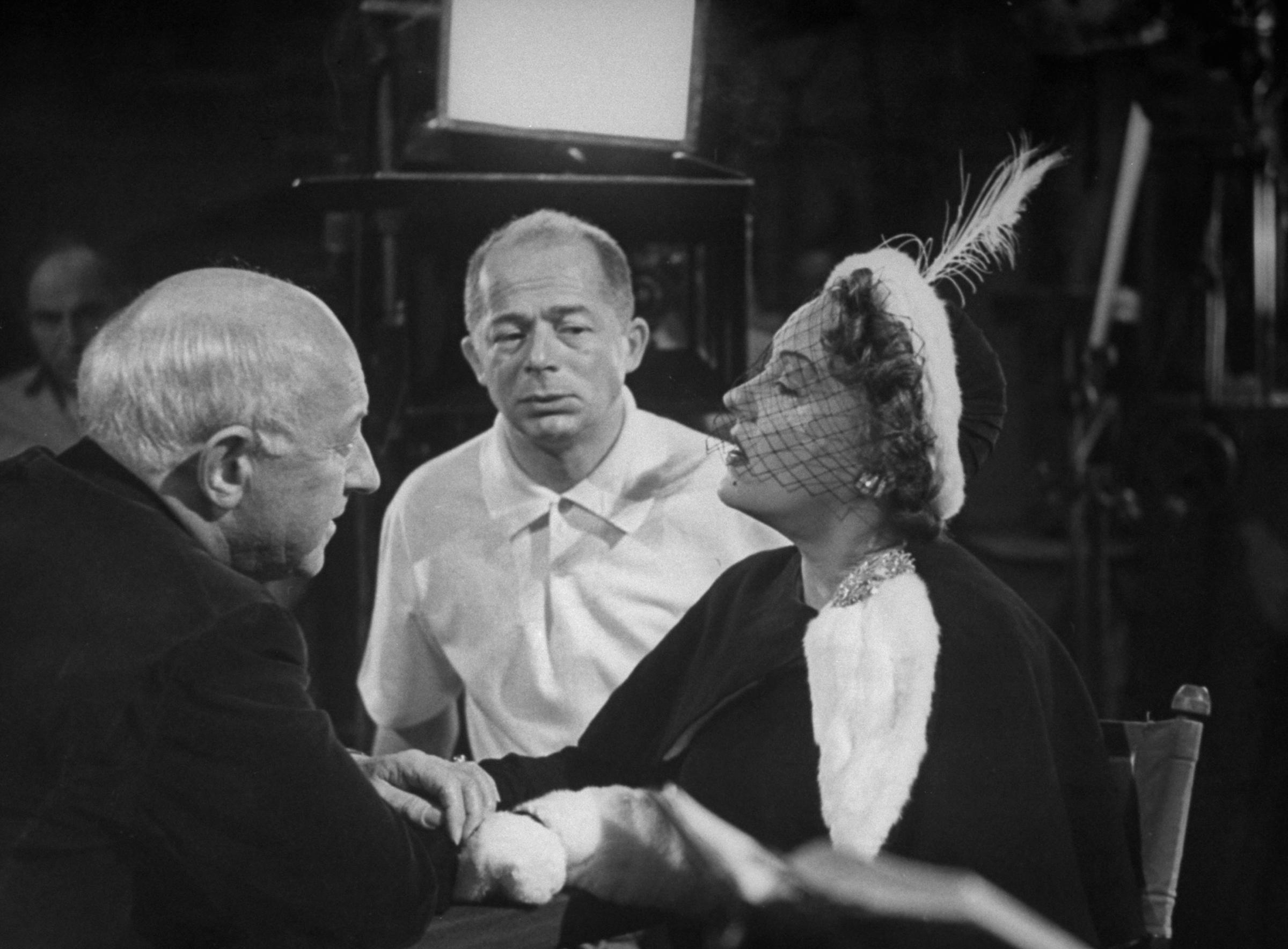 Cecil B. DeMille, Billy Wilder and Gloria Swanson