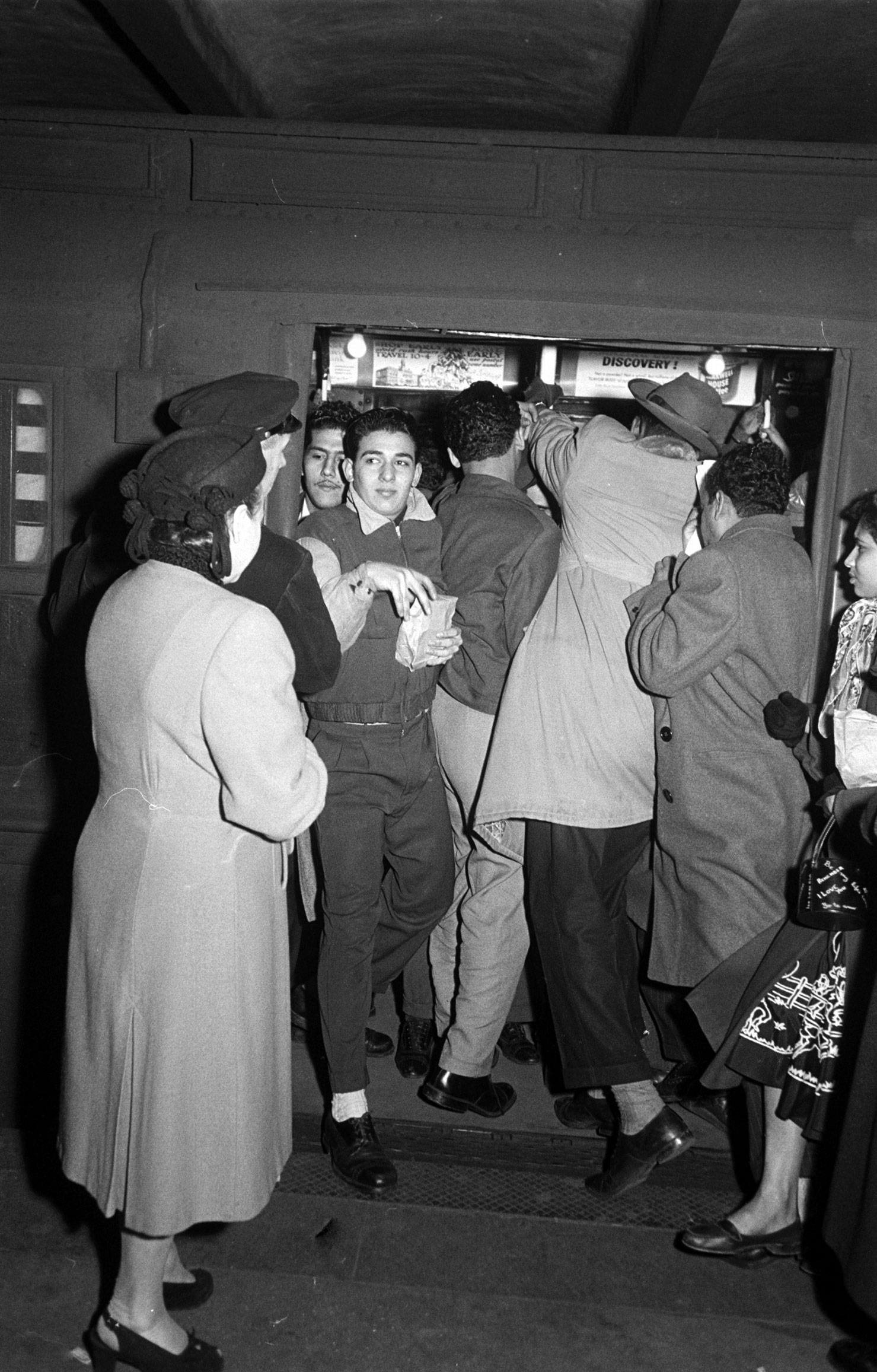New York City subway, 1953.