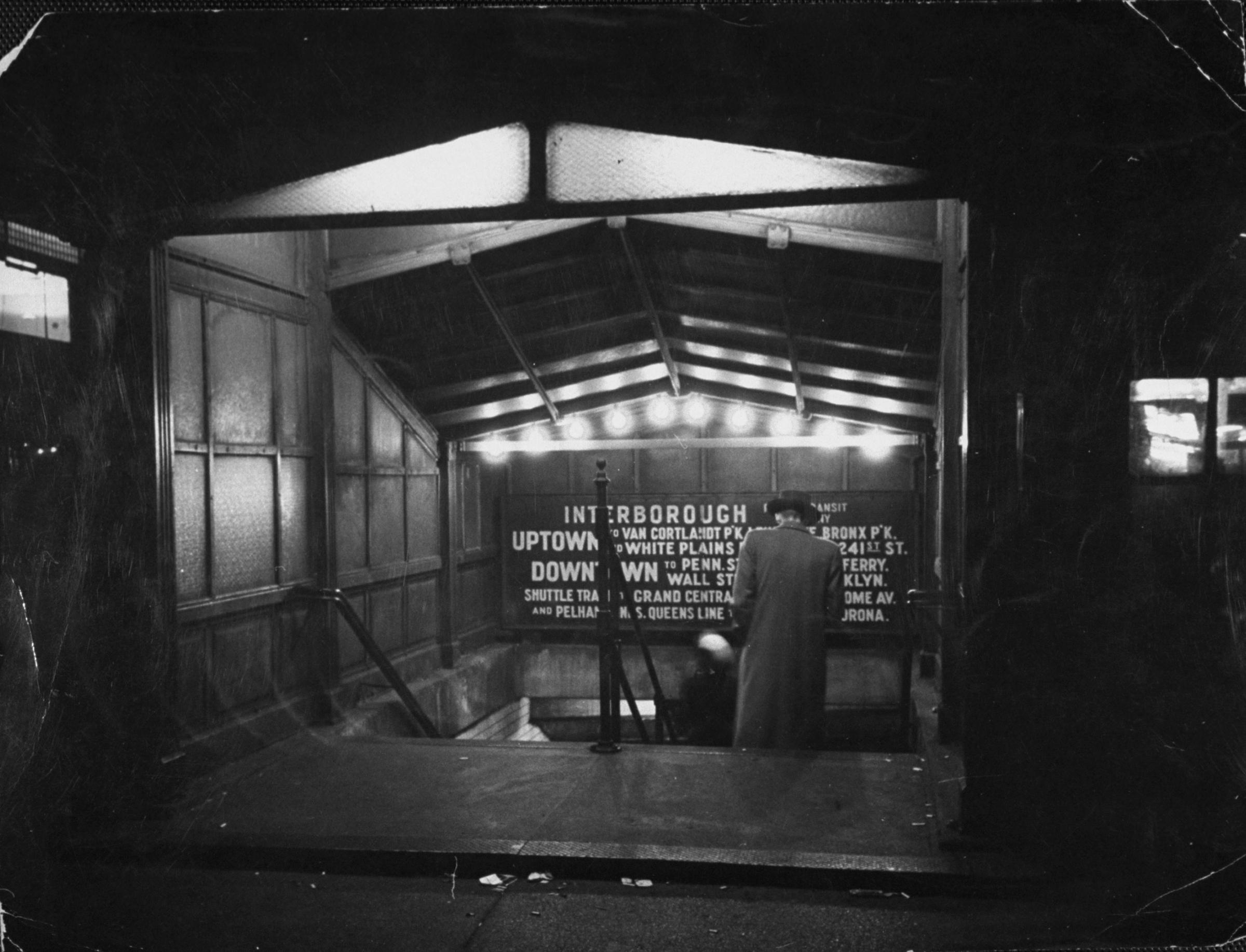 New York City subway, 1944.