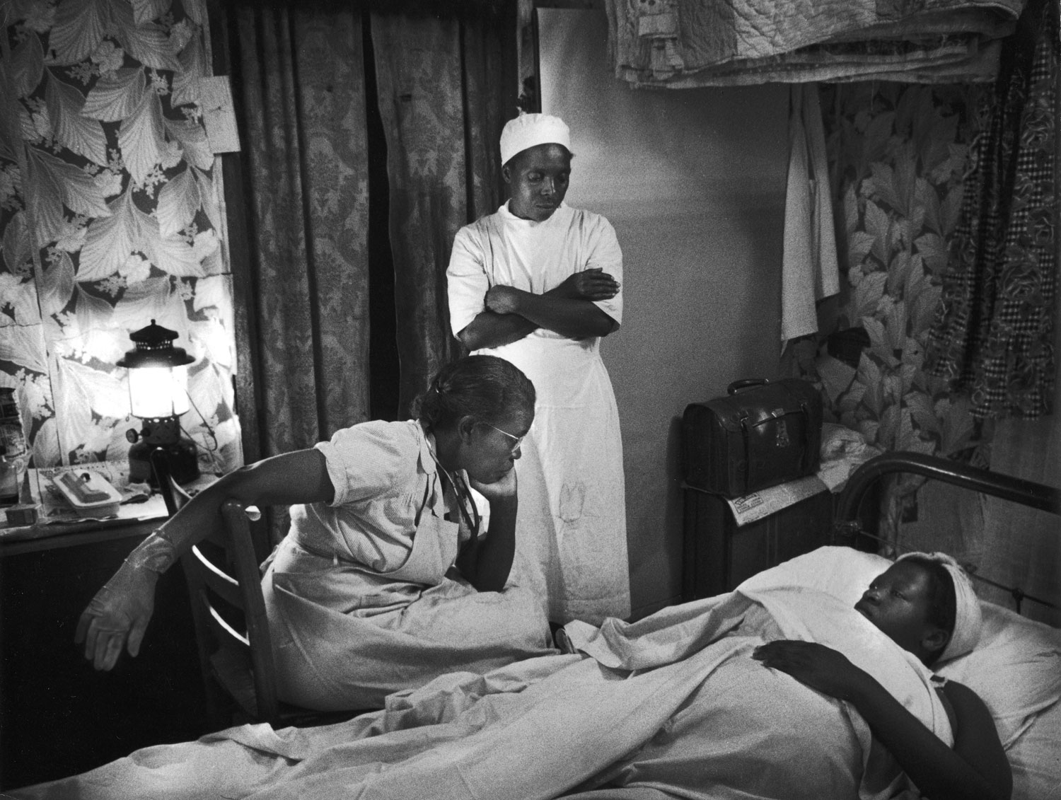 Not published in LIFE. Nurse midwife Maude Callen, South Carolina, 1951.