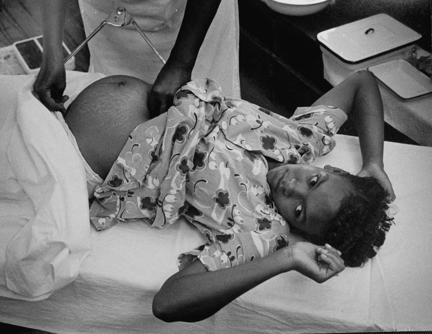 Not published in LIFE. Pregnant woman, South Carolina, 1951.