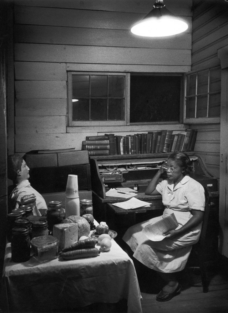 Not published in LIFE. Nurse midwife Maude Callen, South Carolina, 1951.