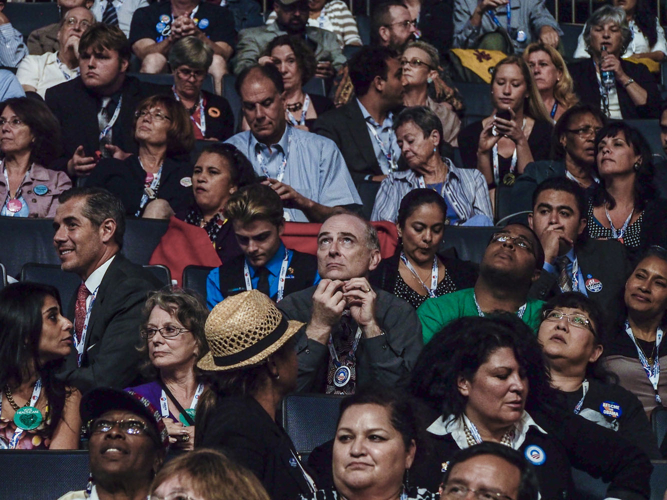 Image: Inside the Democratic National Convention in Charlotte, N.C. Sept. 4, 2012.