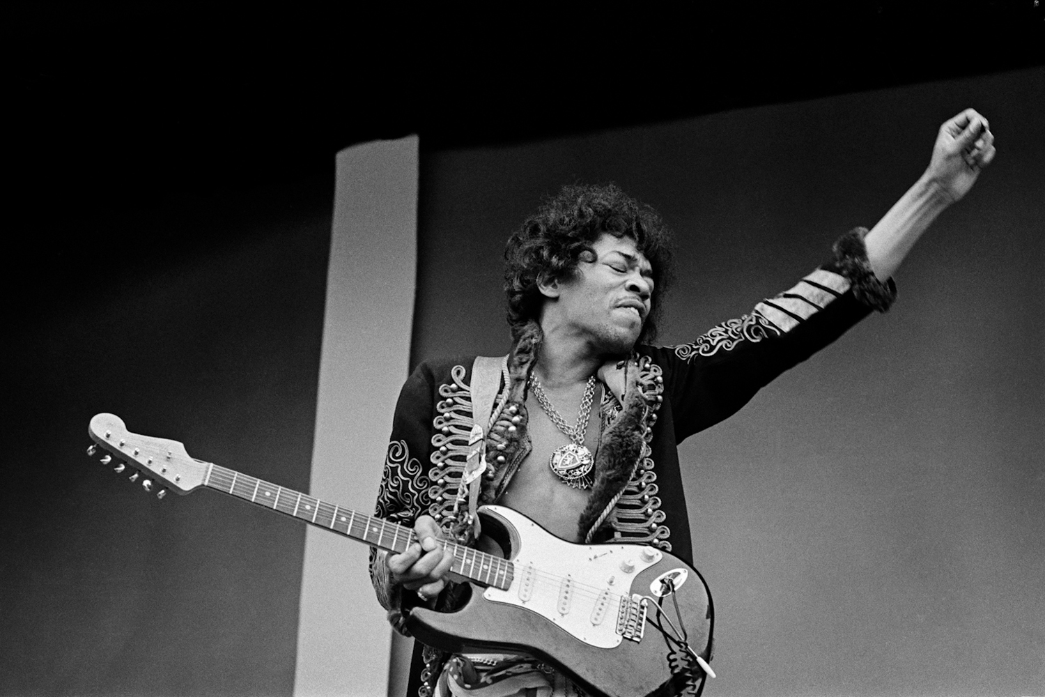 Image: Jimi Hendrix sound check at Monterey Pop Festival, 1967