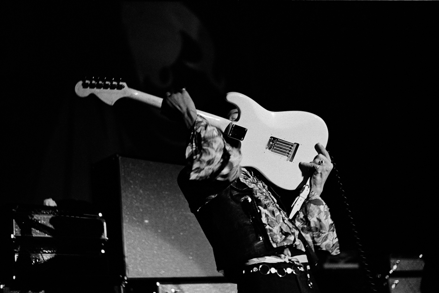 Image: Hendrix performs at Winterland, San Francisco, 1968