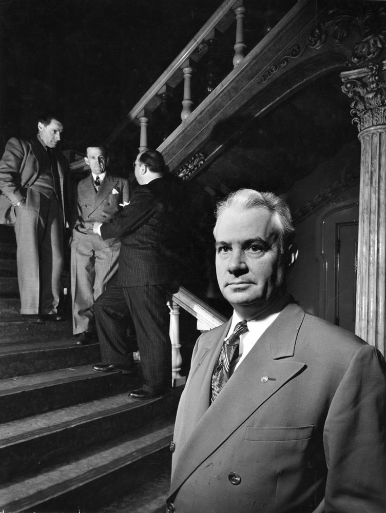 Governor John W. Bricker in the Ohio State House in Columbus, 1944.