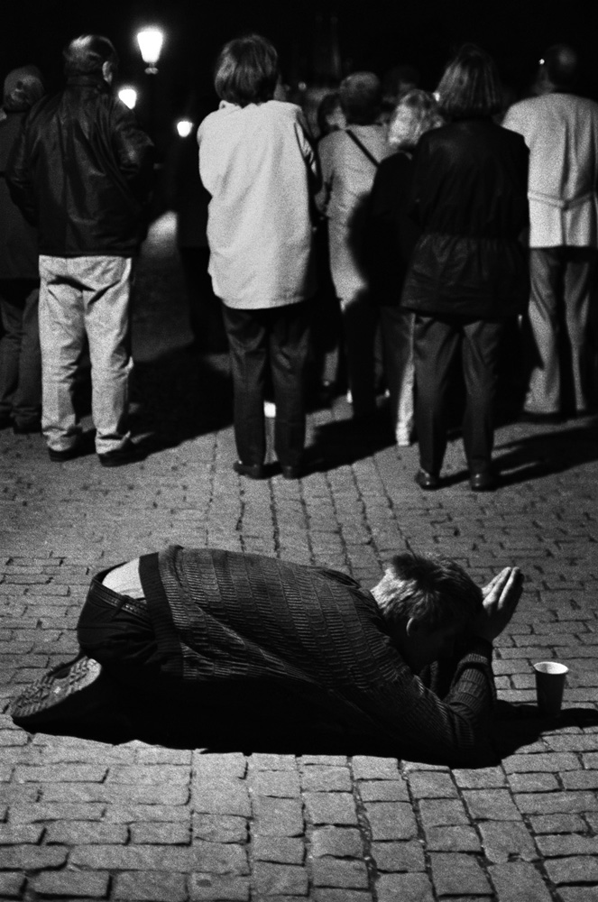 Image: Beggar in Prague, 2001