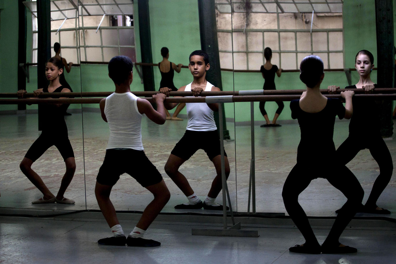 Image: Nov. 5, 2012. Students practice during a ballet class at Lizt Alfonso school in Old Havana.